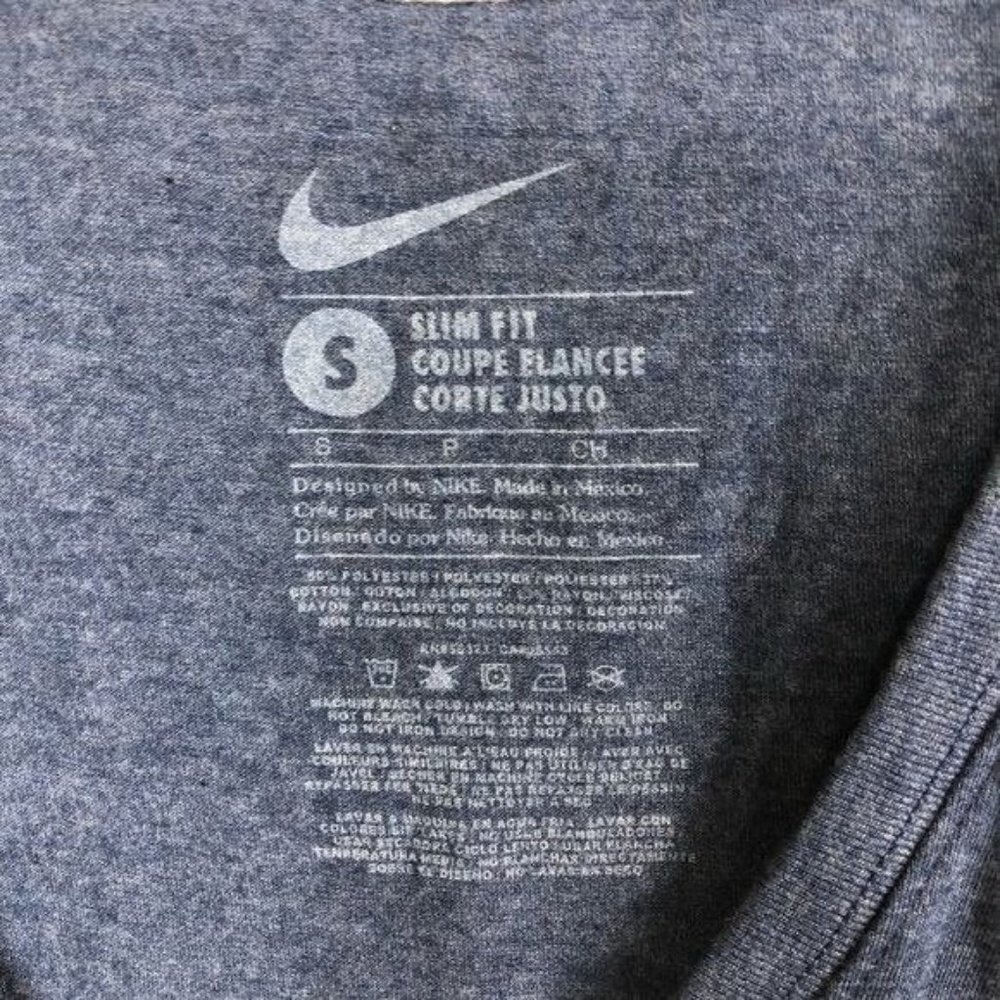 NIKE Slim Fit Detriot Tigers Short Sleeve V Neck Shirt Size Small - Picture 5 of 9